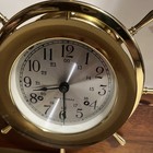 Vintage Seth Thomas-e537-001 Ships Wheel Bell Strike Brass Clock -works -