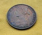 Canada  1861  Large Cent  Nova Scotia  Small Rosebud       Toned