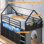 Twin Size Loft Bed For Kids 8 Storage Drawers   Led Lights