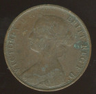 1864 Nova Scotia Canada 1 Cent   800k Mintage Circulated   Km 8 2  free Shipping