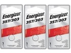 357 303  sr44sw  Coin Cell Silver Oxide Batteries Energizer 3 Pack  red 