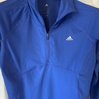 Adidas Climalite Track Jacket Women s Size M Pullover Athletic Performance Blue
