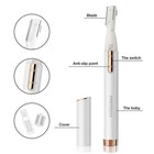 Electric Eyebrow Trimmer - Facial Hair Remover For Eyebrows  Face  White 