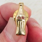 Coca Cola 15 Million Gold Tone Coke Bottle Service Award Pin