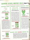 Vintage 1968 Quaker State Jobbers Merchandise  Pos   Oil Sell Sheet  20 Pages 