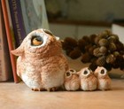 Four Owl Bird Statue Fairy Sculpture Tabletop Figurine Home Decor Gifts