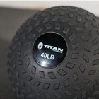 Titan Fitness 40 Lb Rubber Tread Slam Ball  Dead Bounce  11 5in Diameter