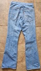 Vtg Orange Tab Womens Flare Leg Boot Cut Light Wash 28x31  Jeans Talon Zip 