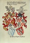Hand Painted Old Look Miniature Leaf Armorial Illuminated Manuscript