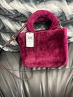 Coach Tote Handbag Fuchsia Signature Shearling Style Cm177 New   