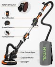 Electric Drywall Sander W vacuum Dust Collection  Variable Speed  Led New