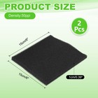 2 Pcs 6  X 6  X 0 39  50ppi Fan Replacement Filters Polyurethane Sponge Filter