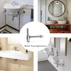 Classical Basin Bottle Trap Chrome Sink 1 25 Inches X 11 61 Inches  