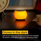 Mini Bluetooth Speaker With Mic   Portable Wireless Sound   Glow Orange