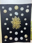Antique Vintage Button Collection Bakelite Brass 111 Buttons Collector Cards