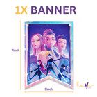 Kpop Hunters Birthday Party Supplies Set Balloons Cake Toppers Banner