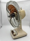 Vintage Lasko 12    Oscillating Fan Galaxy Amber Brown Blades Type 12-1 Table Desk