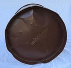 Lawson Industrial Metal Waste Basket 15  Mcm School Office Brown Trash Can