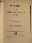 Surnames In The United States Census Of 1790