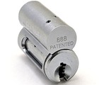 Abus 888 S2 Cylinder For 83 Series Padlocks Chrome Plated - Keyed Different