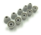 Silicone Double Flange Replacement Earbud Tips Covers Powerbeats 5 Pairs  gray 