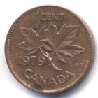 1979 Penny Queen Elizabeth Ii Cent Canada Canadian One Cent Coin  1553