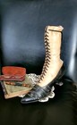 Single 1890 s Victorian Ladie s High Top Boot