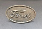 Vintage Ford Belt Buckle Brass Plated 4 1 2  Wide Nice Patina 179g 