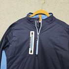 Peter Millar Mens Jacket Sz M Crown Sport Weld Elite Hybrid Blue 1 4 Zip 
