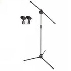 10pcs Rotating Microphone Boom Arm Stands Holders With 20 Mic Clips Stage Tripod