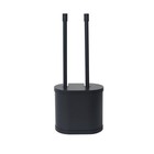 Better Homes   Gardens Toilet Bowl Brush   Plunger Set With Holder Black