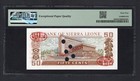Sierra Leone 50 Cent 1-7-1980 P9s Specimen  Commemorative Unc Graded 64