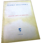 Vintage Program Teatro Dell opera Roma Italy Verdi Giuseppe Verdi Klm Ad  1950