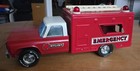 Excellent Vintage Pressed Steel Nylint Toy Emergency Rescue Fire Truck   Ladders