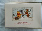 Hallmark 18 Christmas Cards   Envelopes Classic Pooh Piglet Box Set Vintage