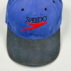 Vintage Speedo Hat Cap Snap Back Blue Swimming Memphis Tigers Baseball Mens 90s