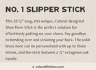 Colonel Littleton - No  1 Slipper Stick - Oak   Brass Shoe Horn - Usa - Retired