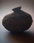 Woven Rattan Basket Vase Handmade