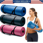 Yoga Mats 0 375 Inch  10mm  Thick Exercise Gym Mat Non Slip With Carry Straps Us