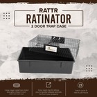 Large Dual Door Live Rodent Cage Humane Multi Catch Rat Mice Trap Indoor