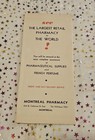 Vintage 1935 Montreal Quebec City Tour Map Provincial Transport Co Canada