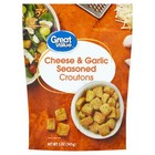 12 Pack  Great Value Cheese   Garlic Seasoned Croutons  5 Oz Resealable Bag