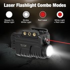 Sixray Rechargeable Red Laser And Flashlight For Light Combo 