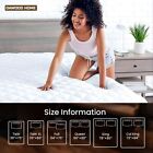 Bedding Quilted Fitted Mattress Pad  Mattress Protector White Color