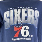 Philadelphia 76ers Nba Licensed Graphic Crew Neck Sweater Mens S Navy Blue white