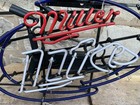 Miller Lite Neon Lighted Beer Sign Bar Tavern Man Cave 25  Enhance America As Is
