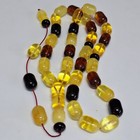       natural Baltic Amber Islamic Prayer Beads Misbaha Tasbih Rosary 63g      