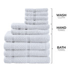 New 10 Piece Bath Towel Set With Upgraded Softness   Durability best Seller