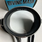 Vintage Tempered Glass Dive Mask Snorkeling Diving Goggles W  Box   Japan Made