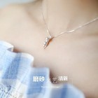 925 Sterling Silver Cat Pendant Necklace Cute Animal Clavicle Chain Jewelry